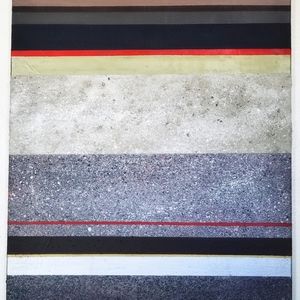 Original 24x30 abstract/crystal painting